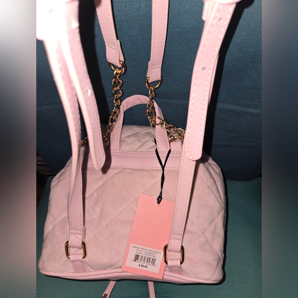 Juicy Couture Quilted Backpack with Matching Mini - Picture 2 of 12